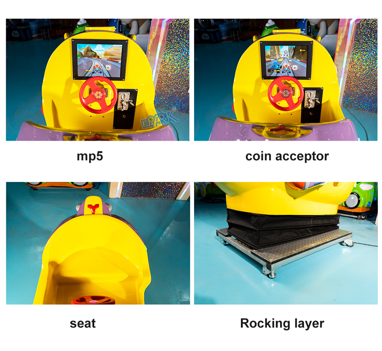 Coin operated submarine swing car kiddie ride for kids